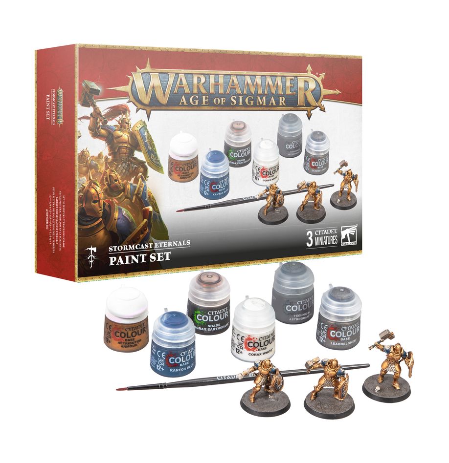 Warhammer Age of Sigmar: Stormcast Eternals + Paints Set