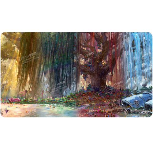 Bloomburrow Season Lands: Three Tree City (Four Seasons) AR Enhanced Playmat