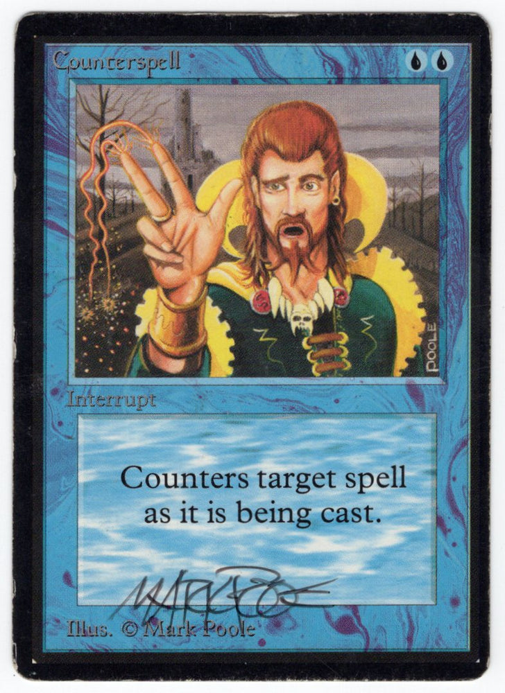 Counterspell- Beta - HP Artist Signed #183