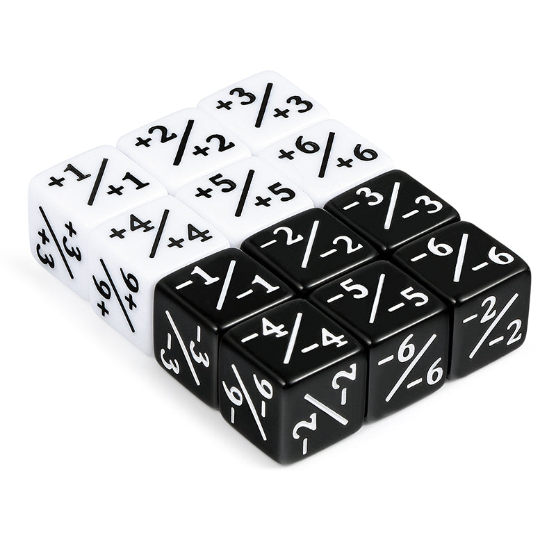 +1/+1 & -1/-1 Counter Dice (Set of 12)