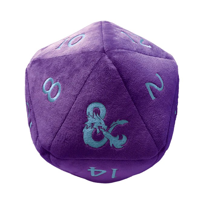 Jumbo D&D D20 Plush - Underdark (Purple with Blue)