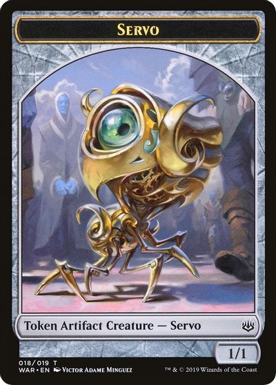 Servo // Wizard Double-Sided Token [Challenger Decks 2020 Tokens]