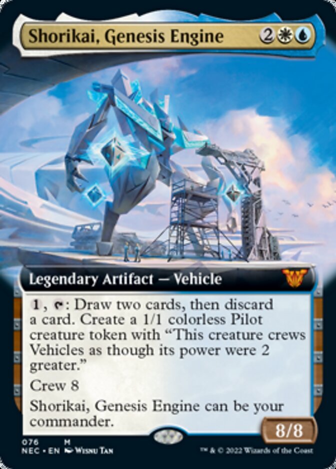 Shorikai, Genesis Engine (Extended Art) [Kamigawa: Neon Dynasty Commander]