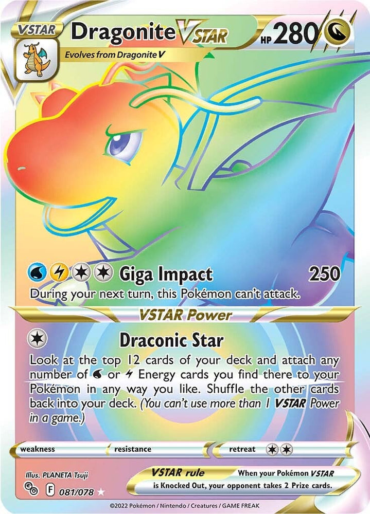 dragonite pokemon card dragon type