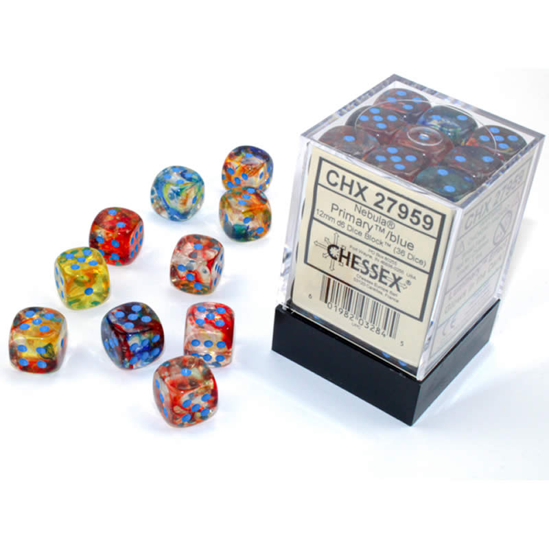 12MM 36CT D6 BLOCK: NEBULA LUMINARY: PRIMARY W/BLUE