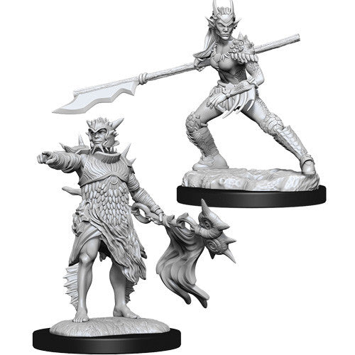 Unpainted Magic Miniatures: Coralhelm Commander and Halimar Wavewatch