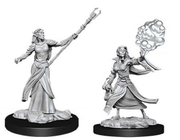 Unpainted D&D Miniature: Elf Sorcerer (Female)