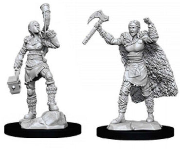 Unpainted D&D Miniature: Human Barbarian