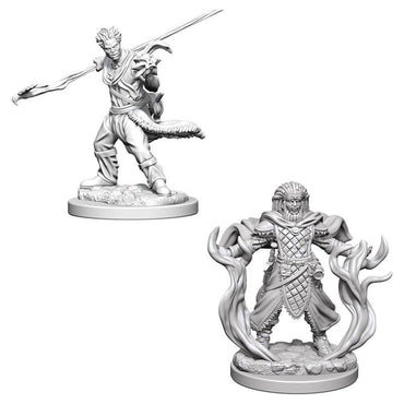 Unpainted D&D Miniature: Human Druid