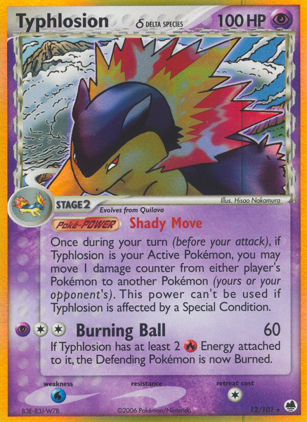 Typhlosion (12/101) (Delta Species) [EX: Dragon Frontiers]