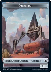 Construct // Kor Warrior Double-Sided Token [Zendikar Rising Tokens]