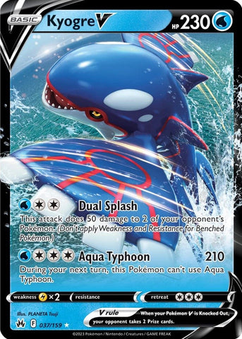 Kyogre V (037/159) [Sword & Shield: Crown Zenith]